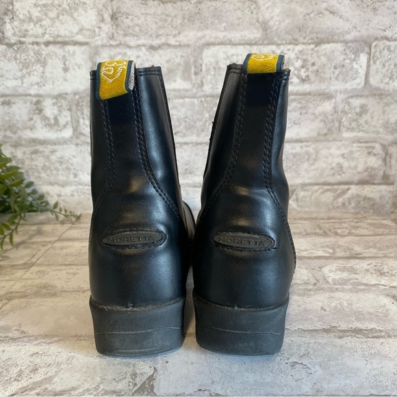 Moretta Rosetta Paddock Boots Black Leather Horseback Riding Womens size 4 - Picture 4 of 10